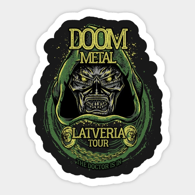 Doom Metal Sticker by MitchLudwig